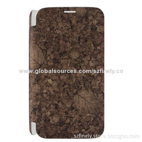 Leather case for Samsung S5, creative design, combined with water-transfer print and hot pressure